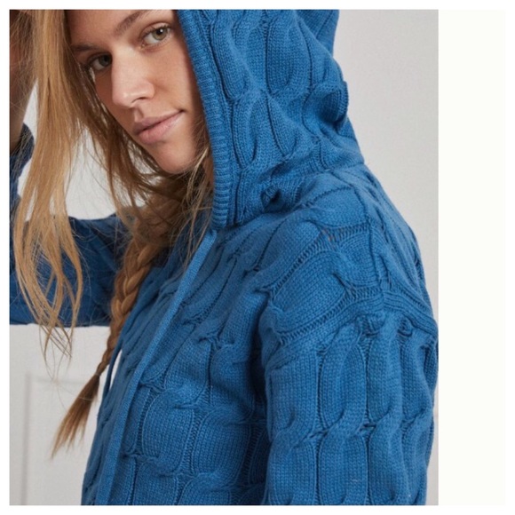 HP 💫Anthropologie Ellyn Hooded Cable Knit 2 piece Sweater Set S & L - Picture 5 of 13